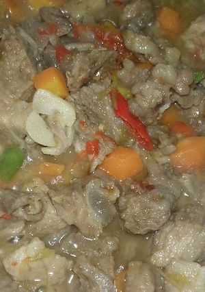 Foto resep Oseng oseng daging hot