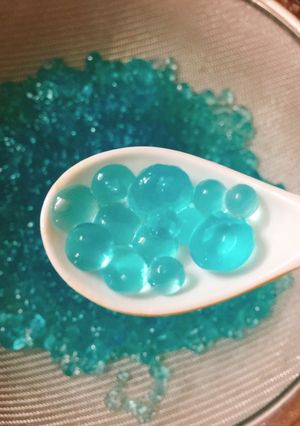 Hình của món Thạch trân châu Blue.