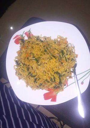 A picture of Supper yummy noodles contest.i so much love indomie.