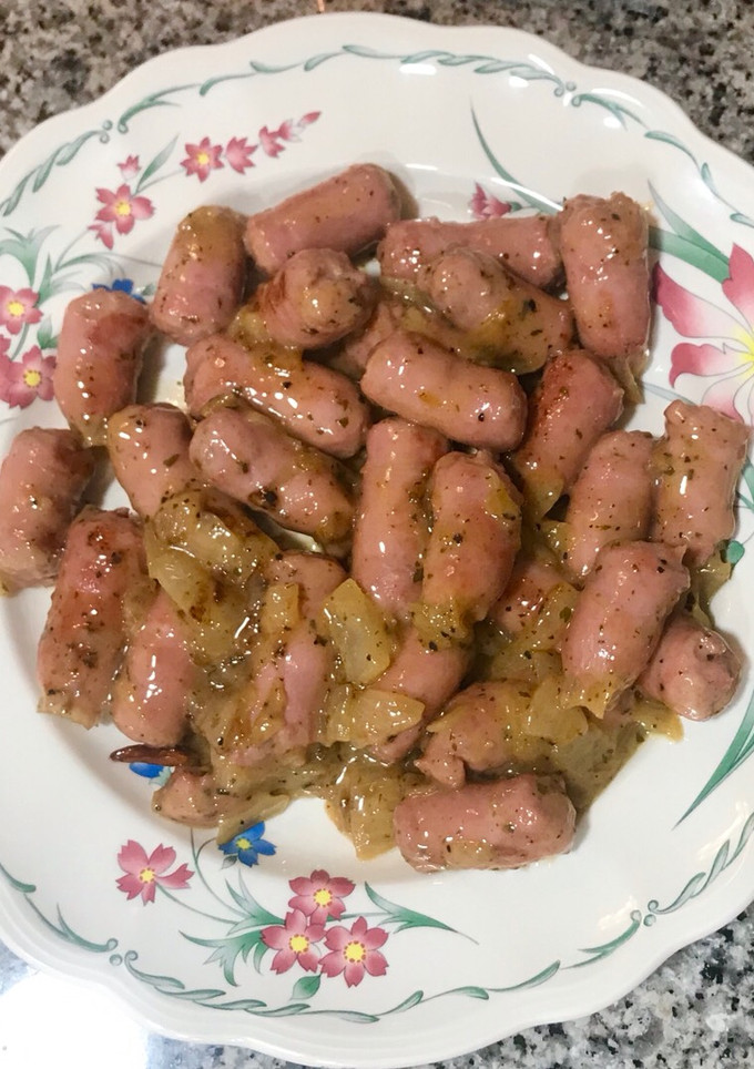 Una foto de Salchichas de cerdo a la cerveza