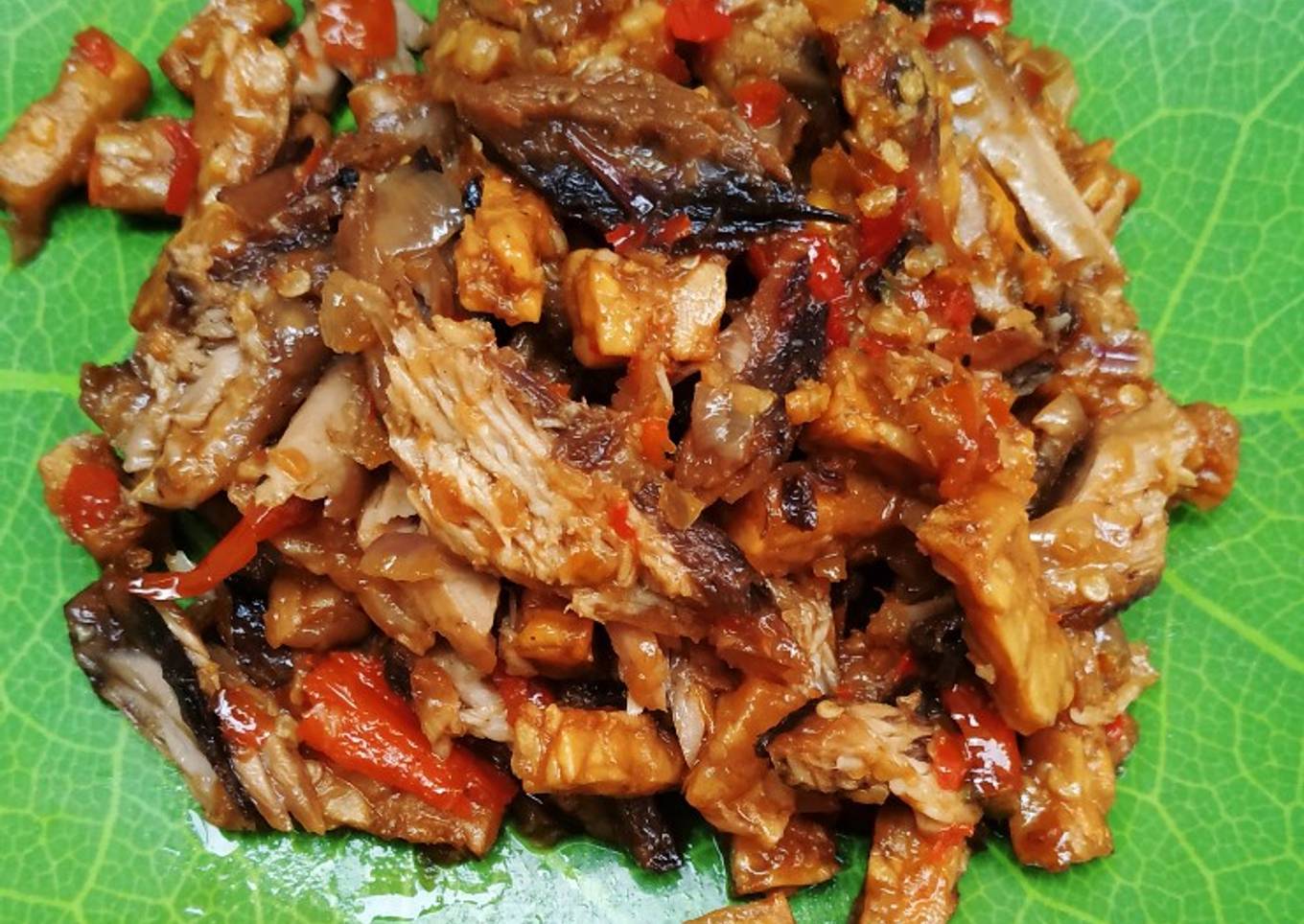 Sambel tongkol suwir/tempe pedas