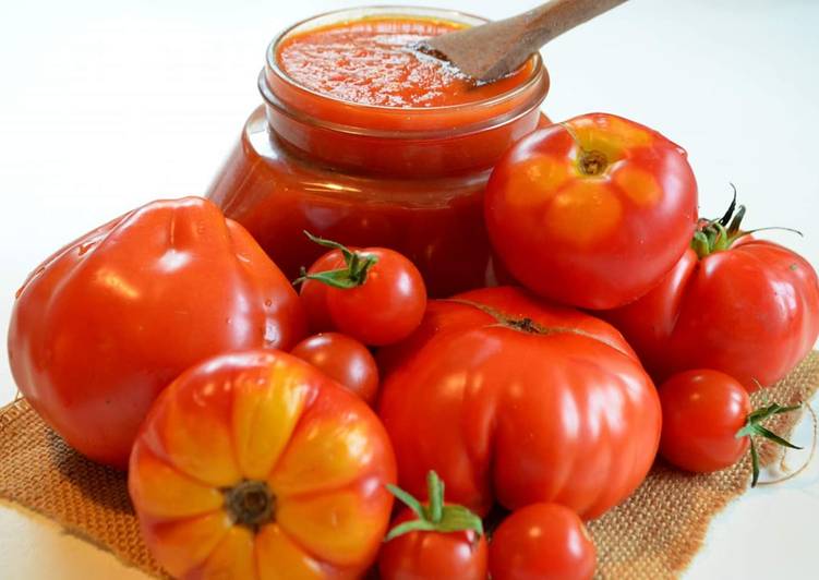 Recette Des Coulis de tomates du jardin