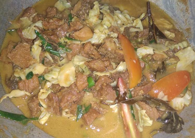 Tongseng daging simple bisa untuk anak²