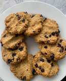 Galletas de avena con chips de chocolate sin azúcar 🍪