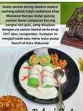 Dadar Santang Khas Makassar (Dadara' Santang) filling kacang walnut