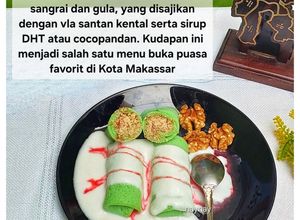 Foto resep Dadar Santang Khas Makassar (Dadara' Santang) filling kacang walnut
