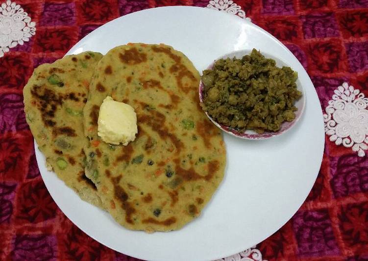 Steps to Prepare Tawa Mixed Veggie Naan..#healthyjunior in 30 Minutes for Mom