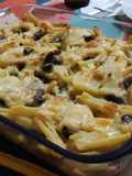 Casarecce con salsa de trufa y champiñones