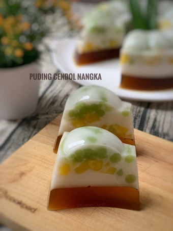 Langkah Gampang Menyiapkan Resep Puding Cendol Nangka yang Lezat Anti Ribet, Mantap