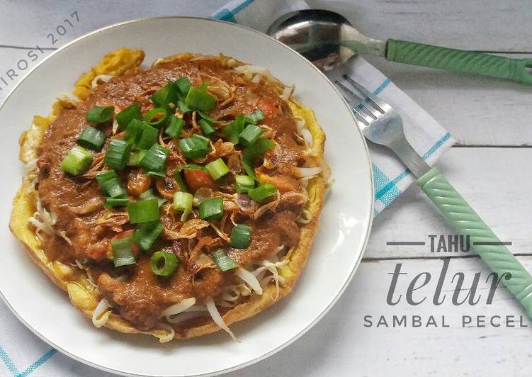 Tahu Telur Sambal Pecel