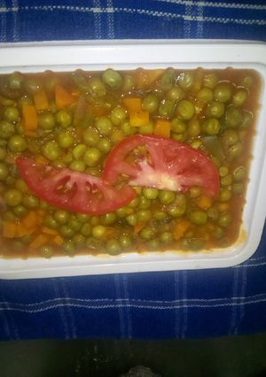A picture of Stewed coconut peas.