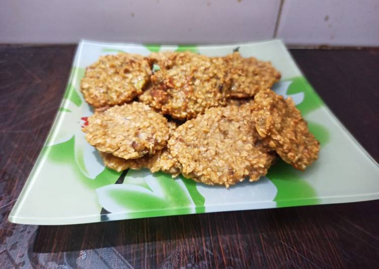 Easiest Way to Prepare Super Quick Homemade Oats banana cookies