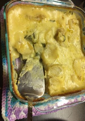 Foto resep Spinach Potato Gratin