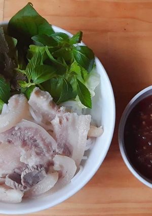 Hình của món Bún mắm nêm.