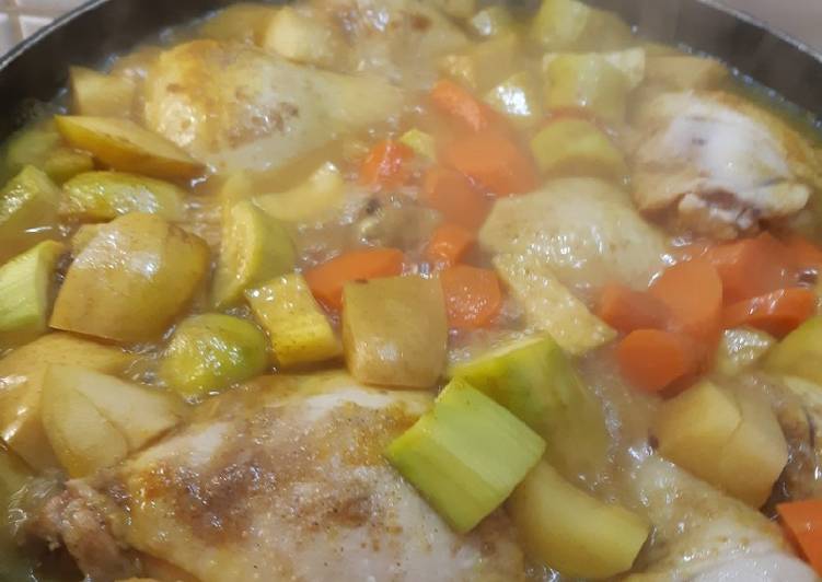 Simple Way to Make Super Quick Homemade Chicken&amp;Vegetables Dish