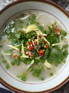 Hình của món Cháo khô mực.