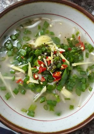 Hình của món Cháo khô mực.
