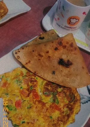 A picture of My Desi style omelette.