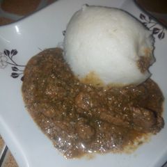 A picture of Tuwon shinkafa d miyan taushe.