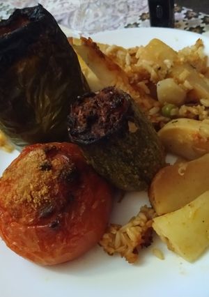 Φωτογραφία της συνταγής Γεμιστά με αρακά