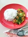 Tumis Pokcoy Telur + Luncheon Meat