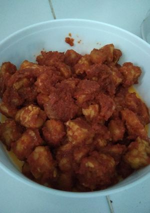 Foto resep Sambal Tempe Bakso Udang Sederhana