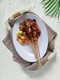 Sate Jamur Bumbu Kacang