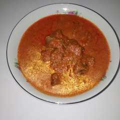 A picture of Kalio daging.