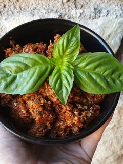 Foto di Pesto di pomodori al barbecue