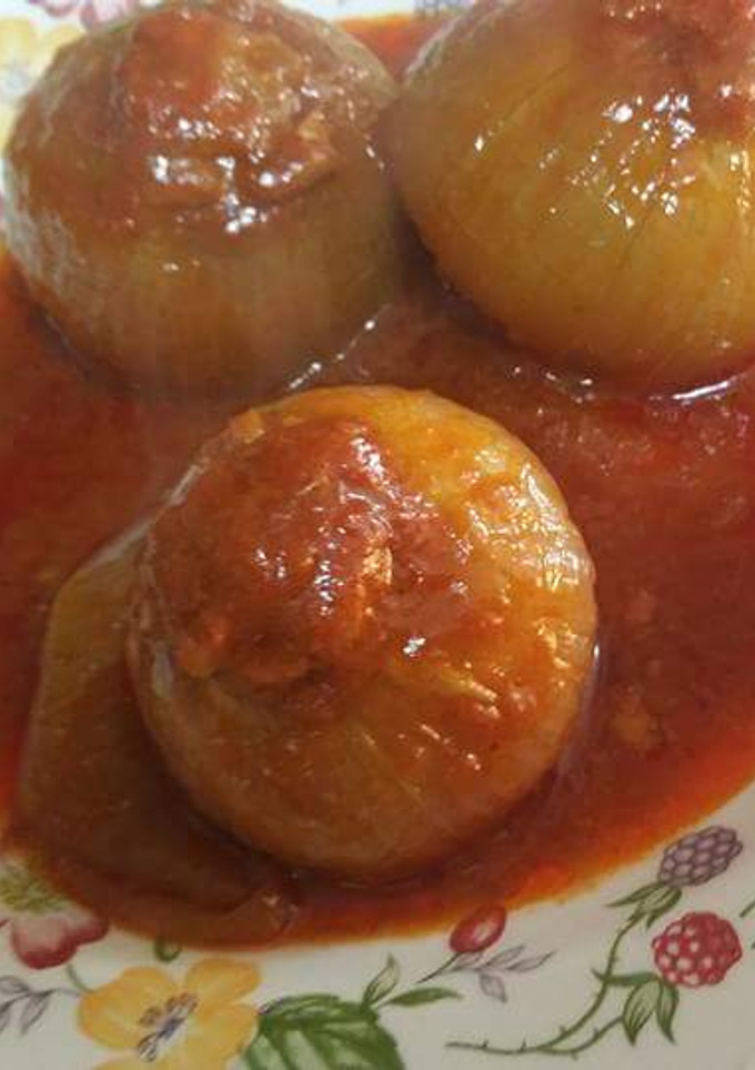 Una foto de Cebollas rellenas de atún