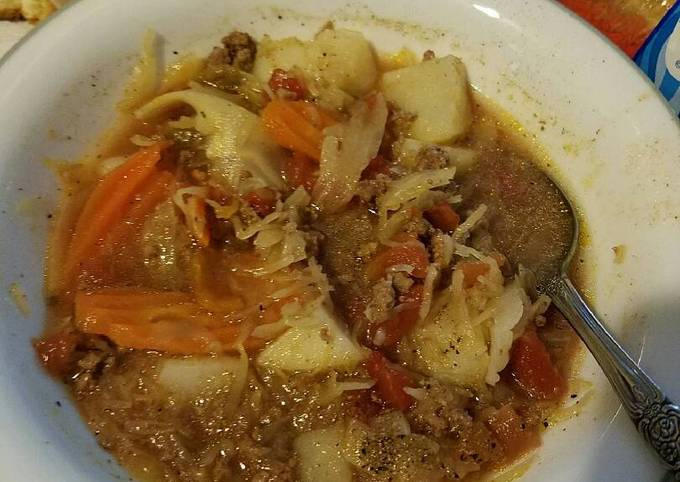 Recipe of Perfect Cabbage Soup