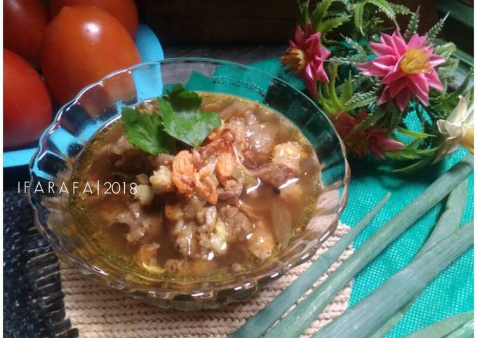 Cara Gampang Membuat 28. Rawon Daging (Bumbu Instan) #prRamadhan_masakbesar Anti Gagal