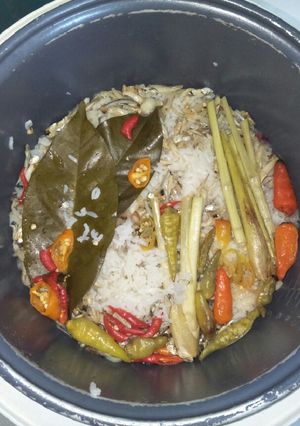 Foto resep Nasi liwet teri asin (Ricecooker)