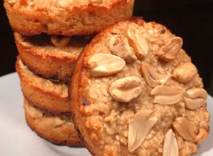 Una foto de Cookies saludables de maní sin harina, crujientes sabor mantecol