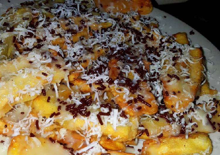 Bagaimana Menyiapkan Pisang goreng ceria, Lezat Sekali