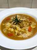 Chickpea Soup with Tortellini, My Way