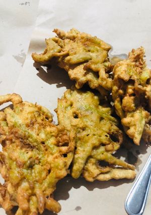 Una foto de Frito de porotos Verdes