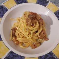 A picture of Spaghetti alla Carbonara.