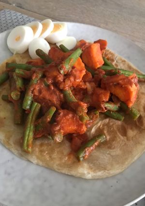 A picture of Roti zoete aardappel.
