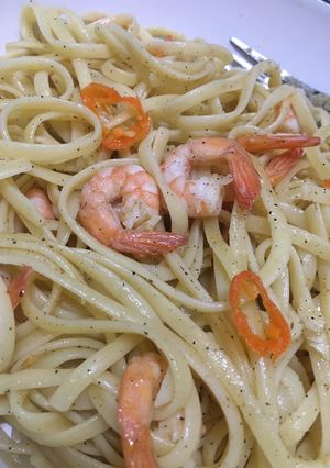 Foto resep Spaghetti / Fetuccine Aglio Olio