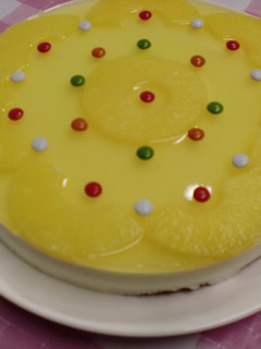 Una foto de Tarta mousse de coco y piña