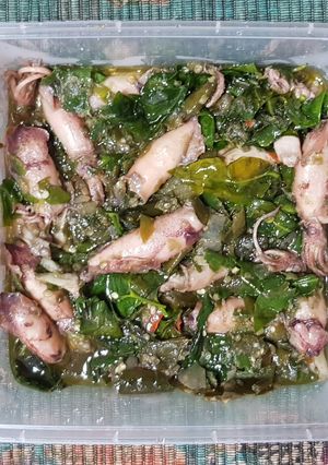 Foto resep Cumi asin sambal cabai hijau