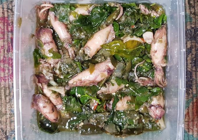 Cara Buat Cumi asin sambal cabai hijau Untuk Jualan