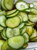 Pepino japonês com molho shoyo