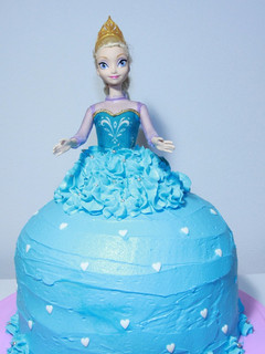 Una foto de Pastel de princesa Elsa - Frozen