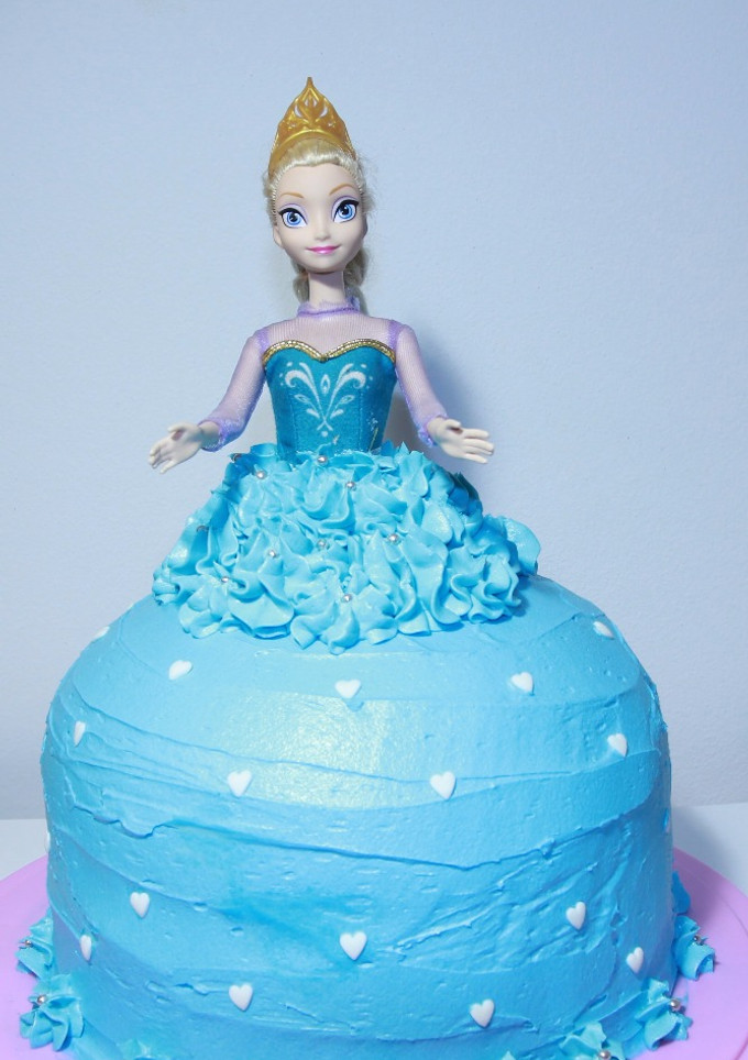 Una foto de Pastel de princesa Elsa - Frozen
