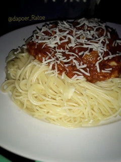 Foto resep Spaghetti saus bolognese (kornet sapi)