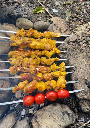 عکسی از دستور جوجه کباب زعفرانی :)