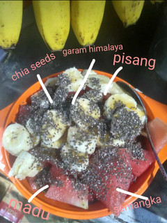 Foto resep Semangka Pisang siram Madu
