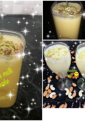 A picture of Badam milk Shake.